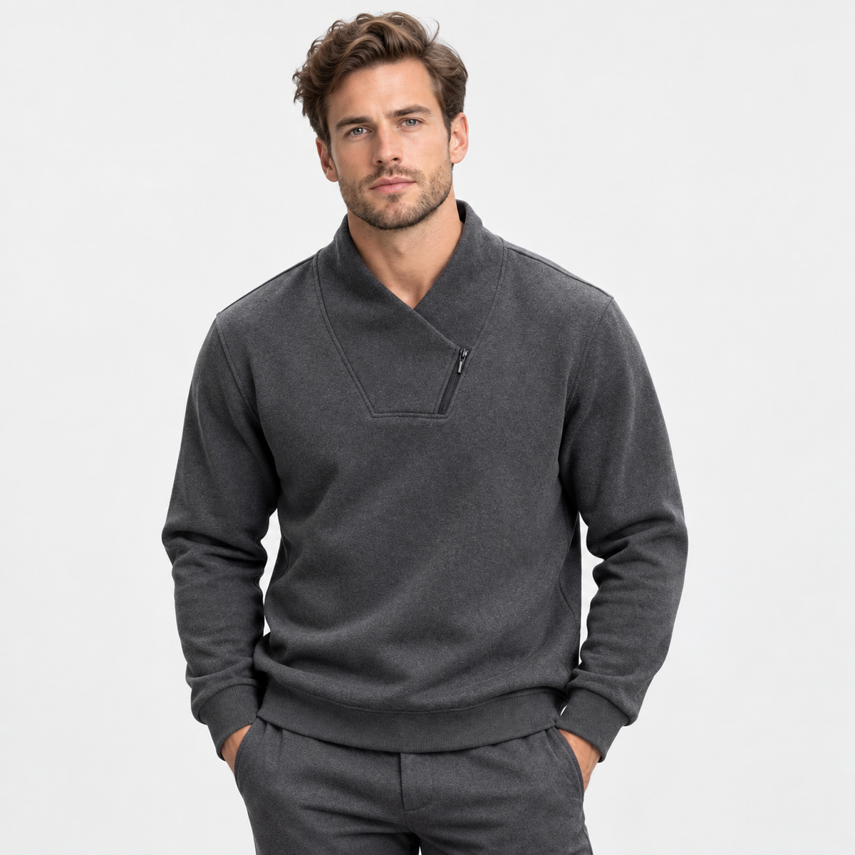 Montviro | Men’s Half Zip Stretch Pullover Sweatshirt Casual Performance Top