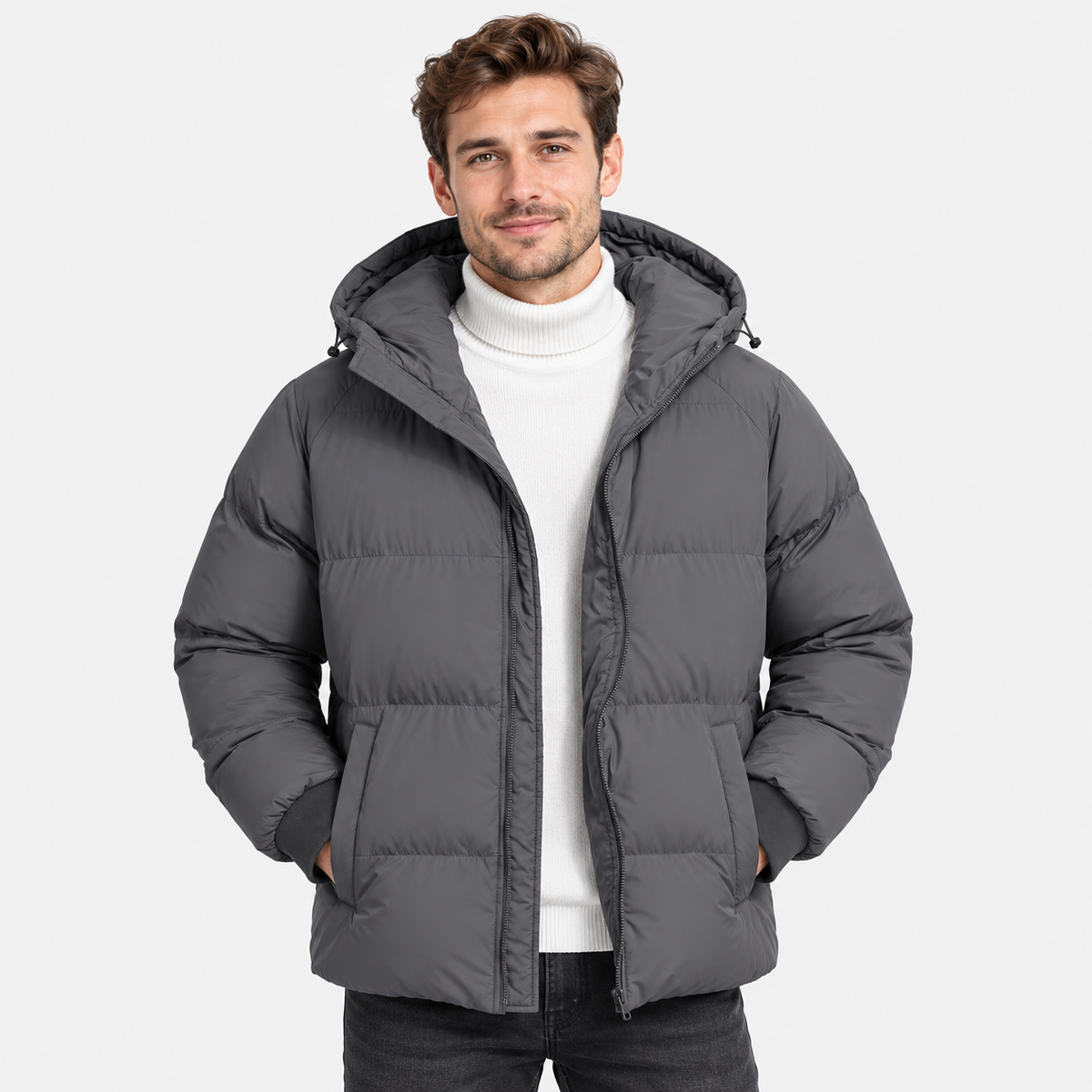 Montviro | Men's Hooded Padded Jacket - Lightweight Winter Outerwear