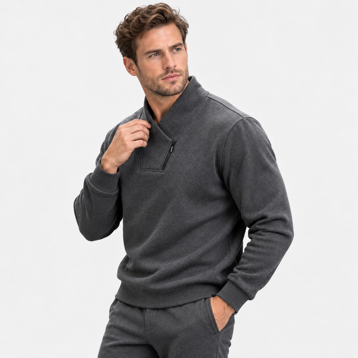 Montviro | Men’s Half Zip Stretch Pullover Sweatshirt Casual Performance Top