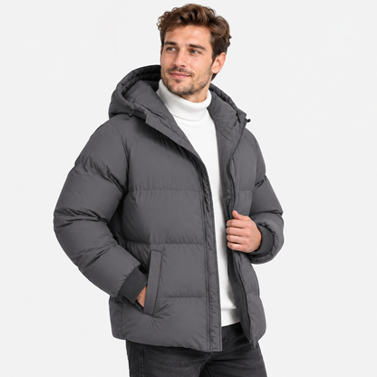 Montviro | Men's Hooded Padded Jacket - Lightweight Winter Outerwear