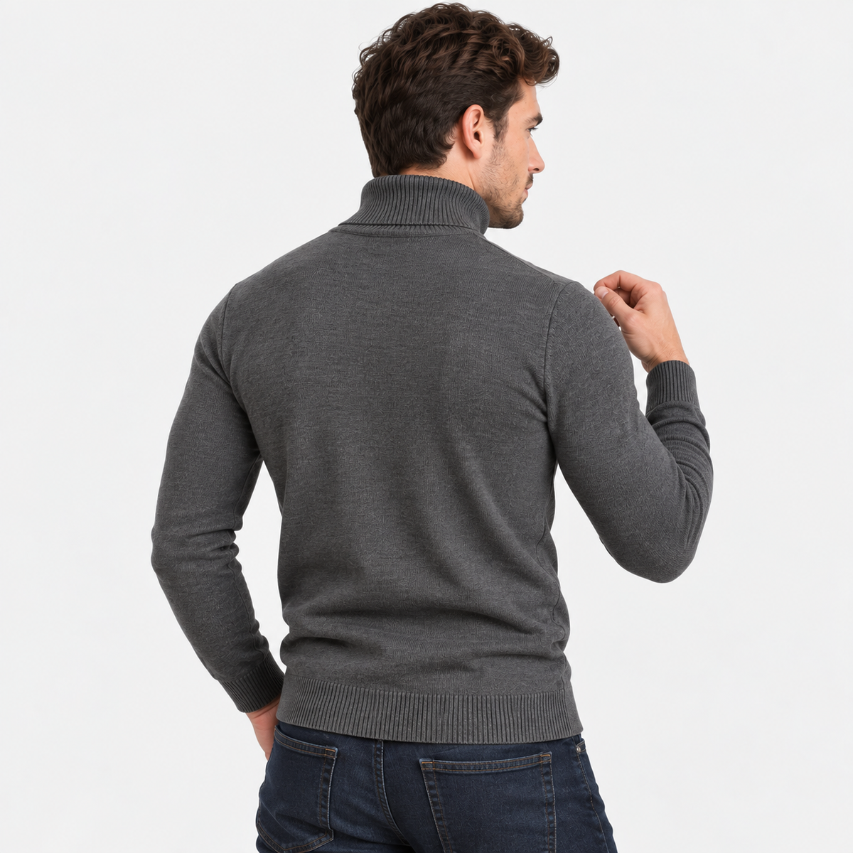 Montviro | Men's Viscose Sweater Rib Knit Crew Neck Regular Fit