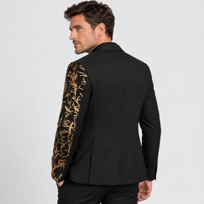 Montviro | Men’s Lapel Sequin Jacket Luxury Party Suit Style