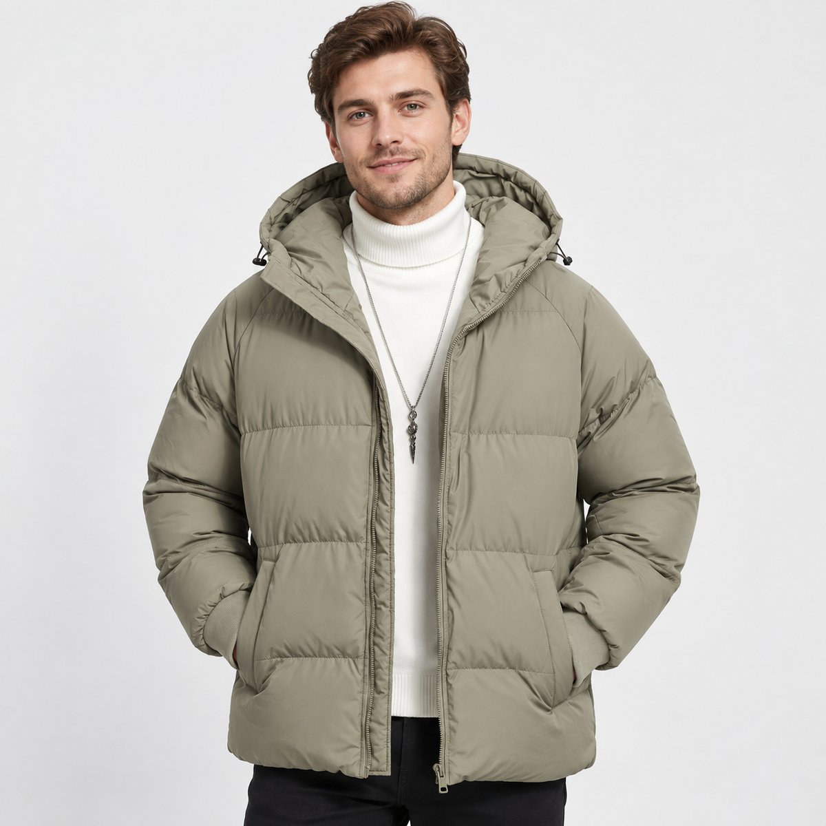 Montviro | Men's Hooded Padded Jacket - Lightweight Winter Outerwear