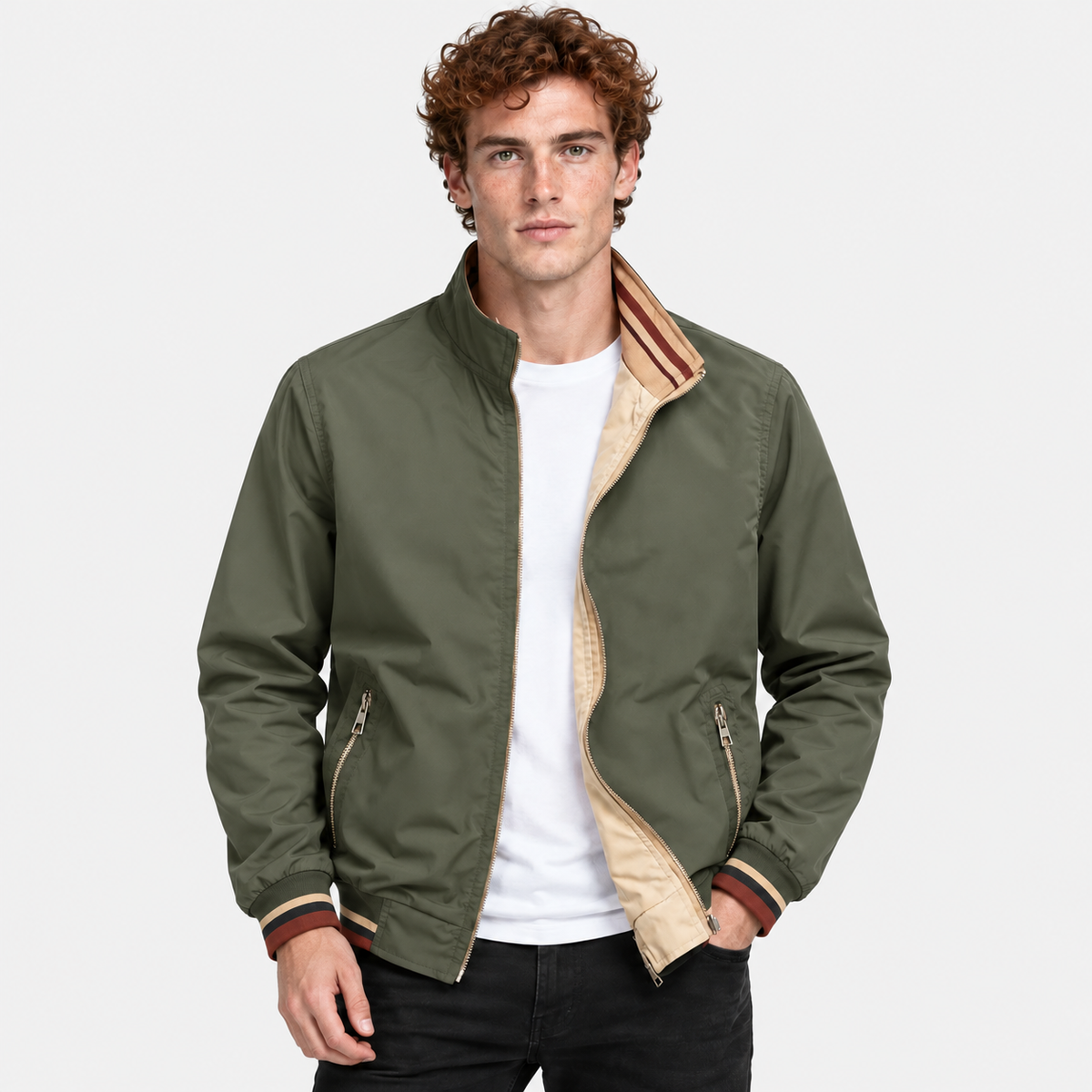 Montviro | Men's Reversible Jacket Loose Fit Casual Fall Winter Coat