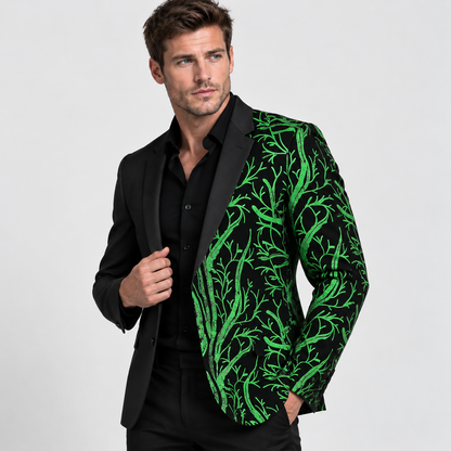 Montviro | Men’s Lapel Sequin Jacket Luxury Party Suit Style