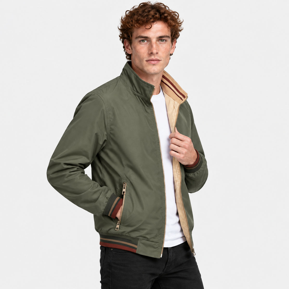 Montviro | Men's Reversible Jacket Loose Fit Casual Fall Winter Coat