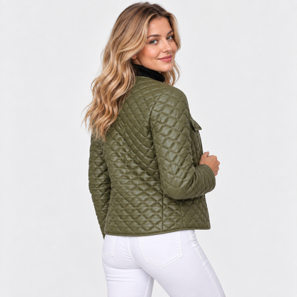 Montviro | Women's Quilted Coat - Solid Color Fall Winter Style