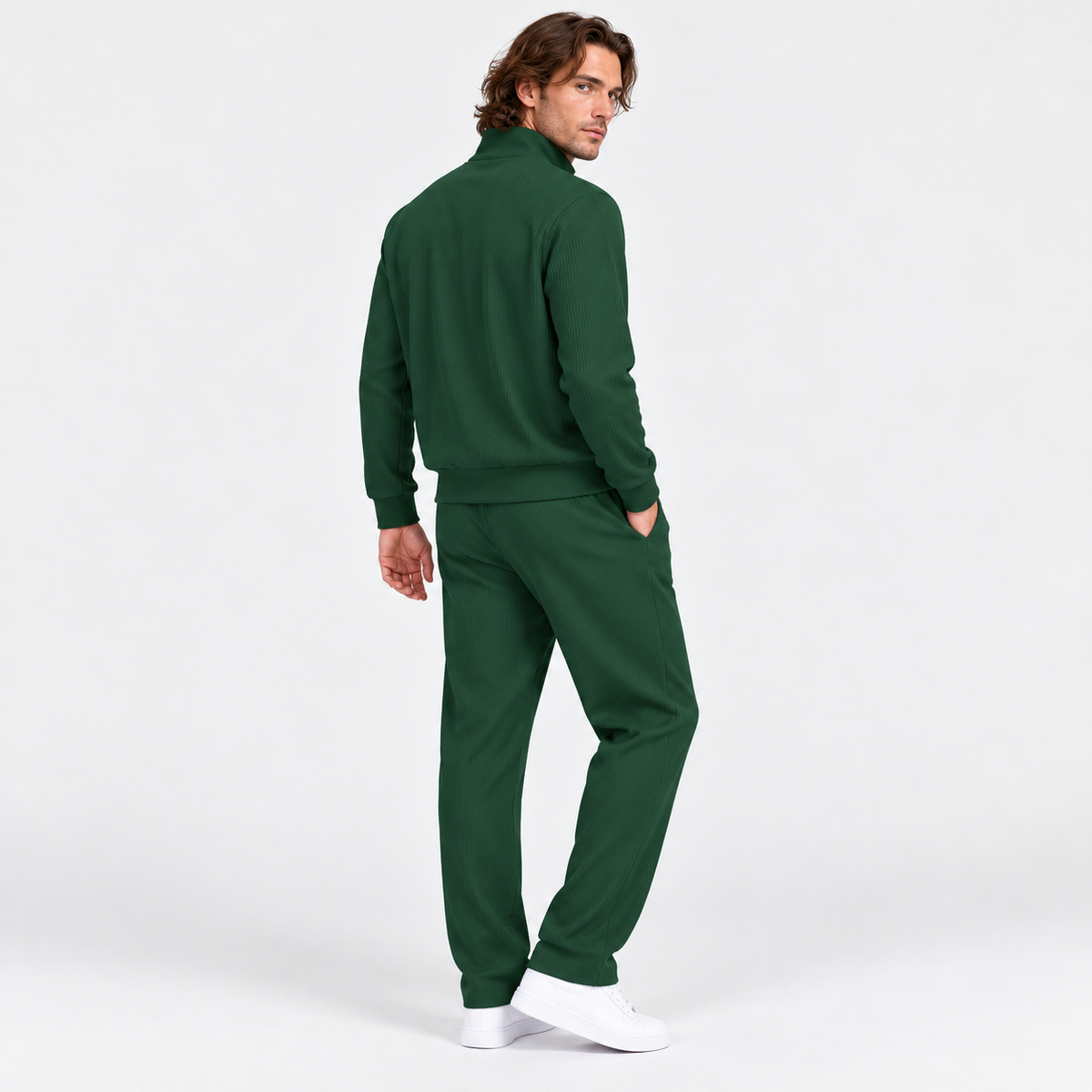 Montviro | Men's Corduroy Suit Set Casual Business Winter Two Piece Outfit