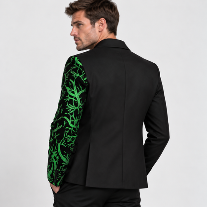 Montviro | Men’s Lapel Sequin Jacket Luxury Party Suit Style
