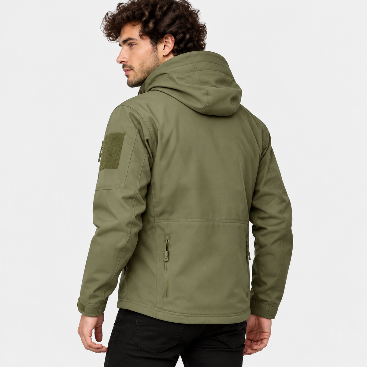 Montviro | Men's Softshell Jacket Fleece Lined Hooded Windproof Coat