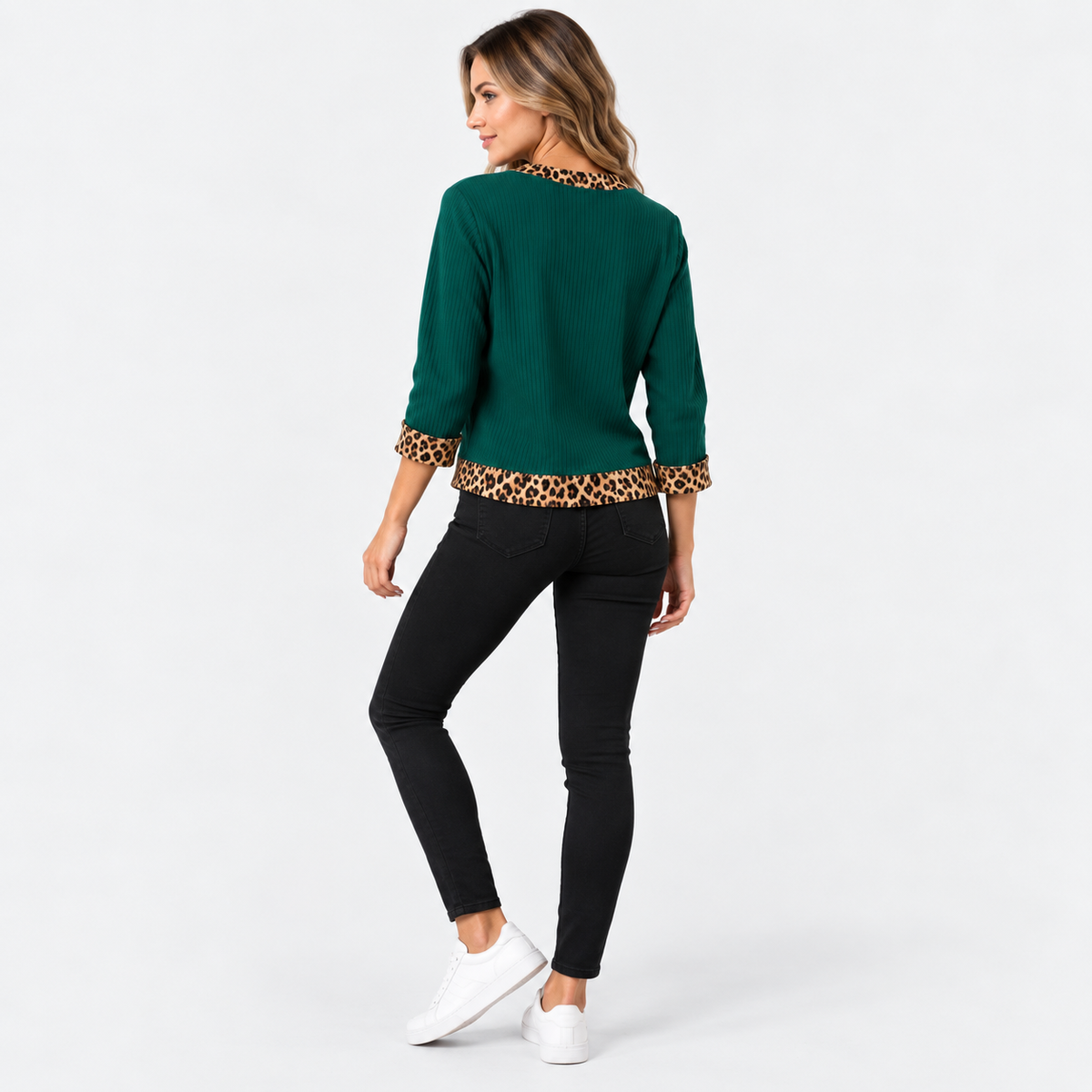 Montviro | Women’s Ribbed Texture Knit Top Relaxed Fit Spring Fall Wear