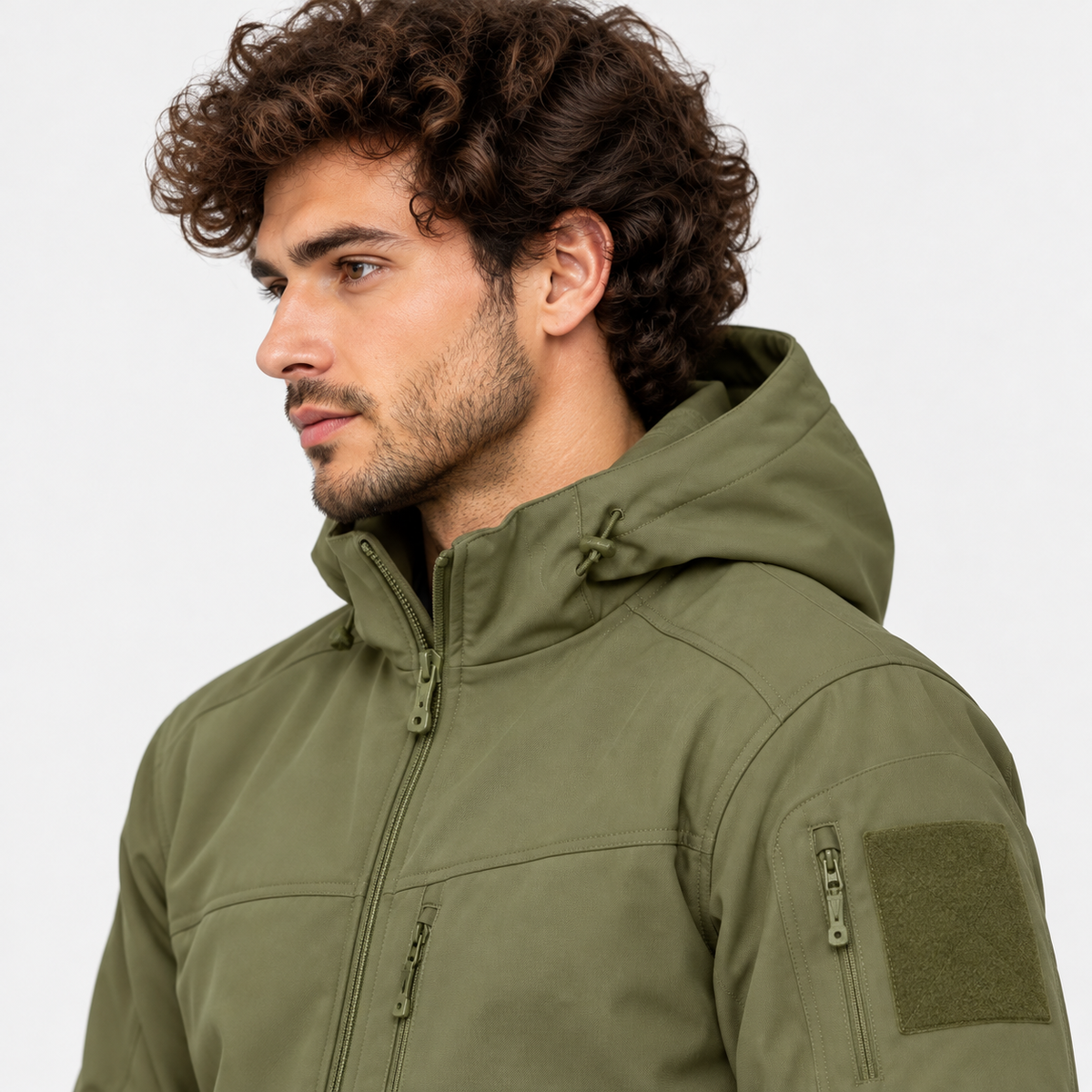 Montviro | Men's Softshell Jacket Fleece Lined Hooded Windproof Coat