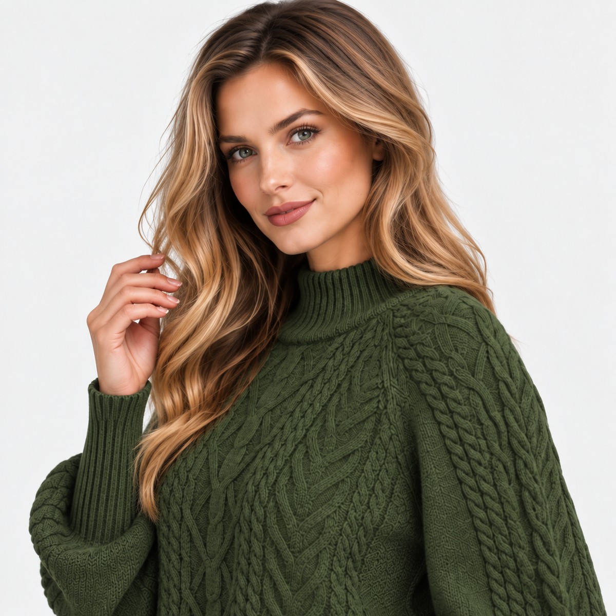 Montviro | Women’s Half Turtleneck Sweater Solid Color Casual Knitwear