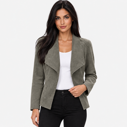 Montviro | Women’s Open Front Cardigan Jacket Elegant Fall Winter Outerwear