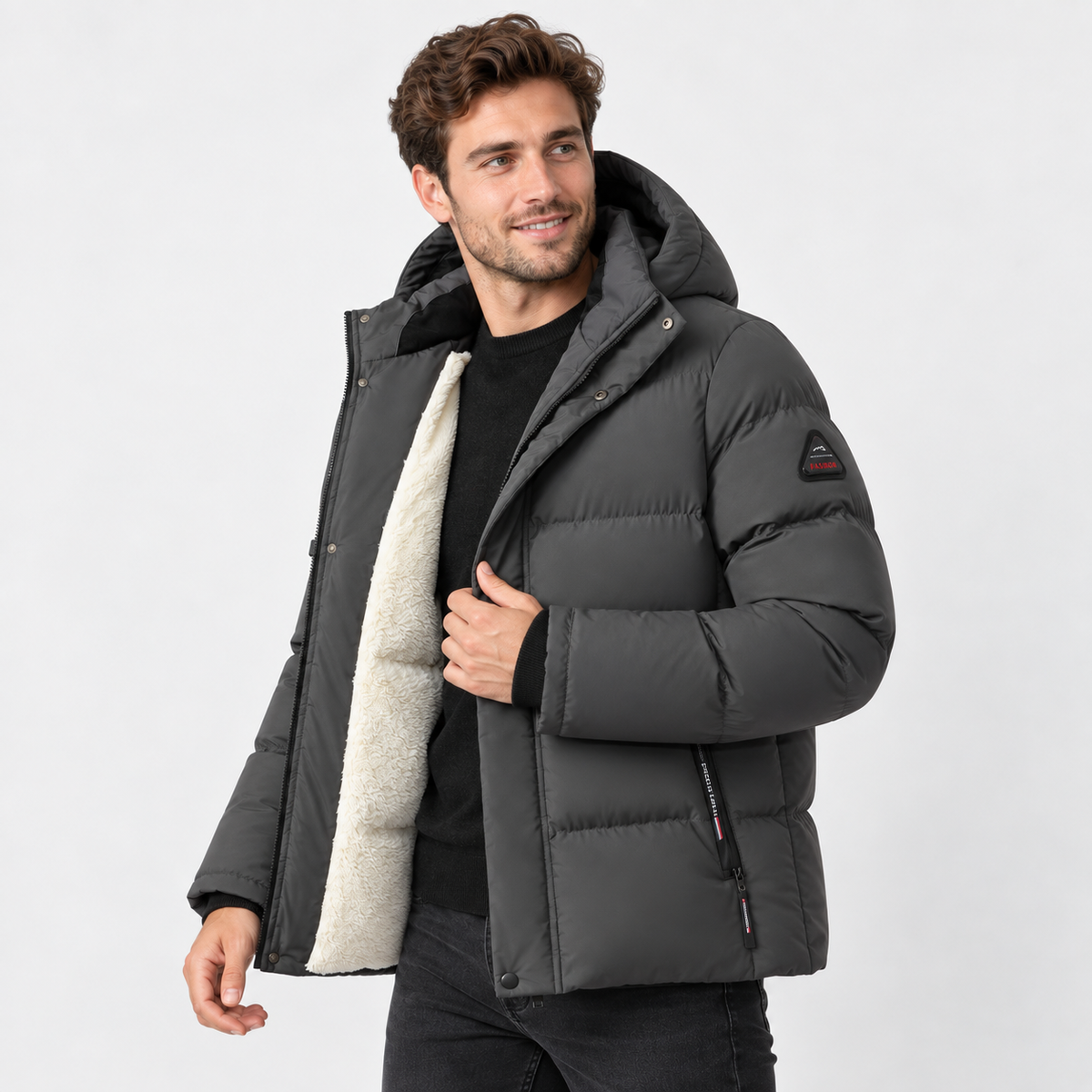 Montviro | Men's Hooded Padded Jacket - Thickened Winter Outerwear