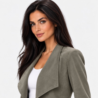 Montviro | Women’s Open Front Cardigan Jacket Elegant Fall Winter Outerwear