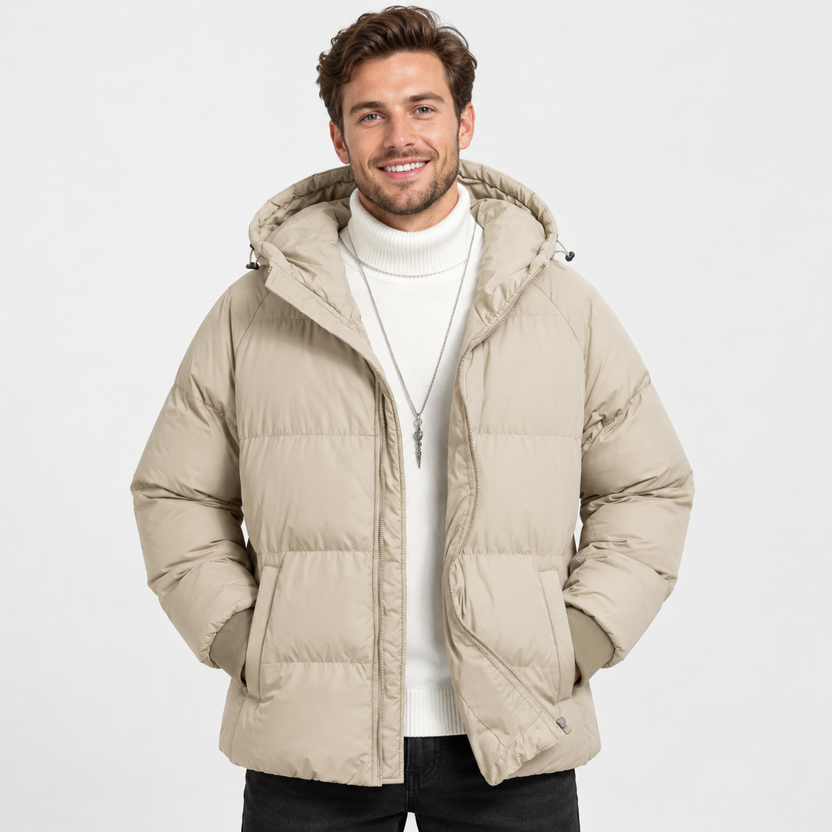 Montviro | Men's Hooded Padded Jacket - Lightweight Winter Outerwear
