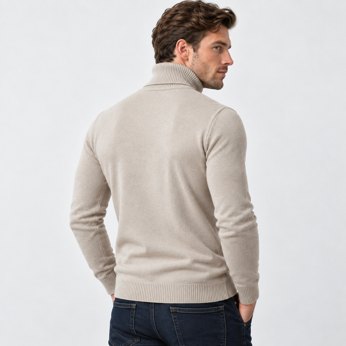 Montviro | Men's Viscose Sweater Rib Knit Crew Neck Regular Fit