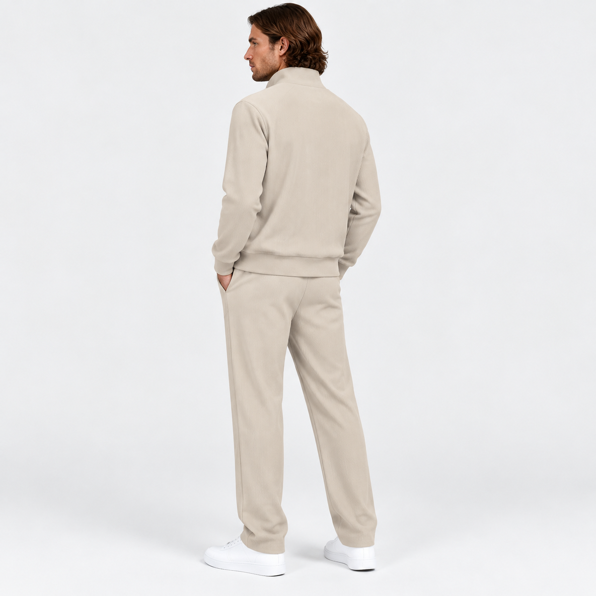 Montviro | Men's Corduroy Suit Set Casual Business Winter Two Piece Outfit