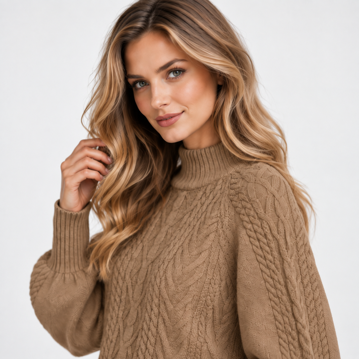 Montviro | Women’s Half Turtleneck Sweater Solid Color Casual Knitwear