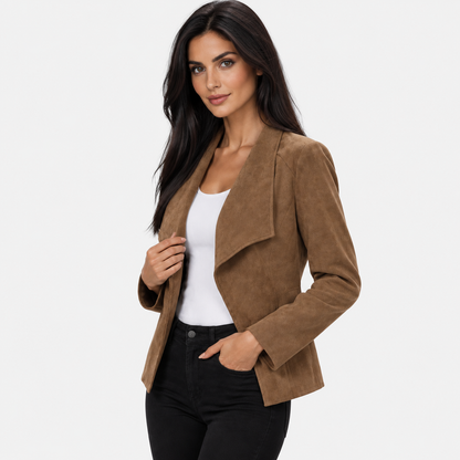 Montviro | Women’s Open Front Cardigan Jacket Elegant Fall Winter Outerwear
