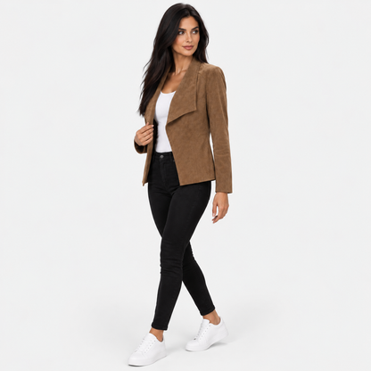 Montviro | Women’s Open Front Cardigan Jacket Elegant Fall Winter Outerwear