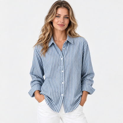Montviro | Women’s Vintage Plaid Shirt Loose Fit Casual Fall Top