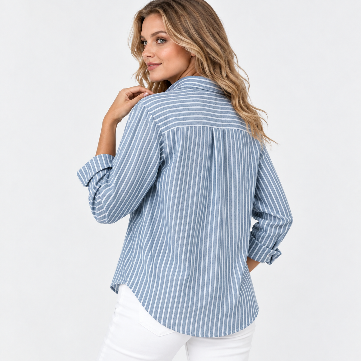 Montviro | Women’s Vintage Plaid Shirt Loose Fit Casual Fall Top