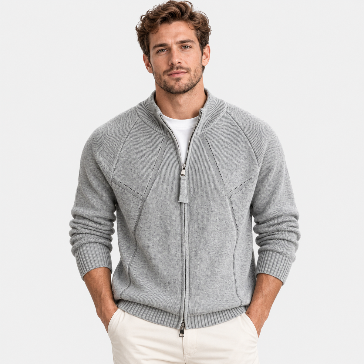 Montviro | Men’s Fleece Half Zip Pullover Sweatshirt Stretch Casual Top