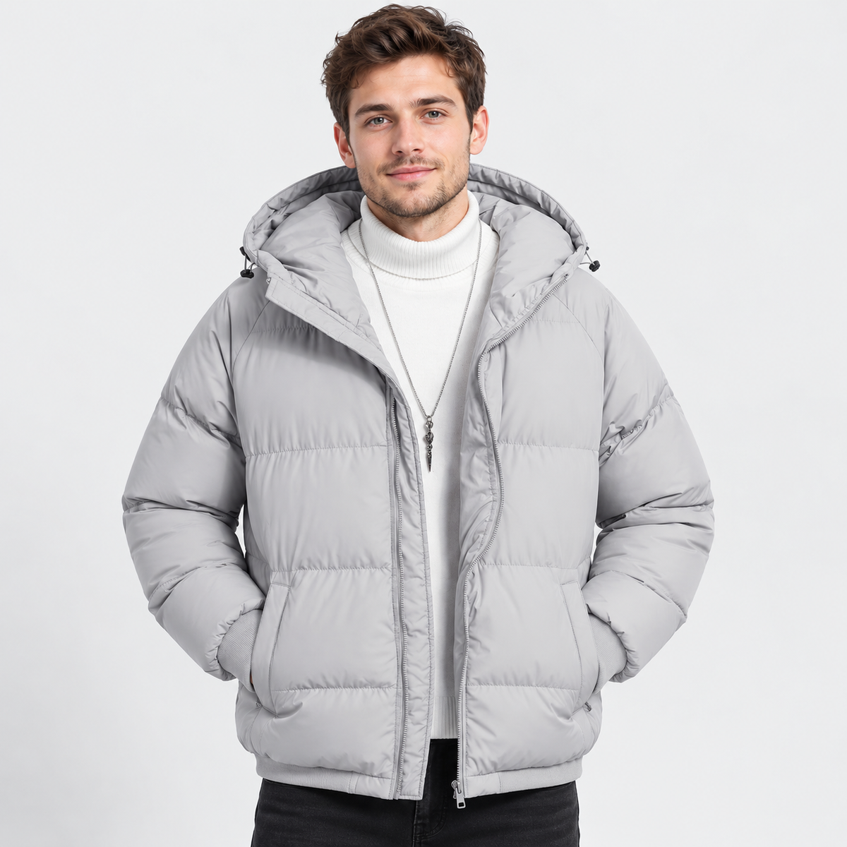 Montviro | Men's Hooded Padded Jacket - Lightweight Winter Outerwear