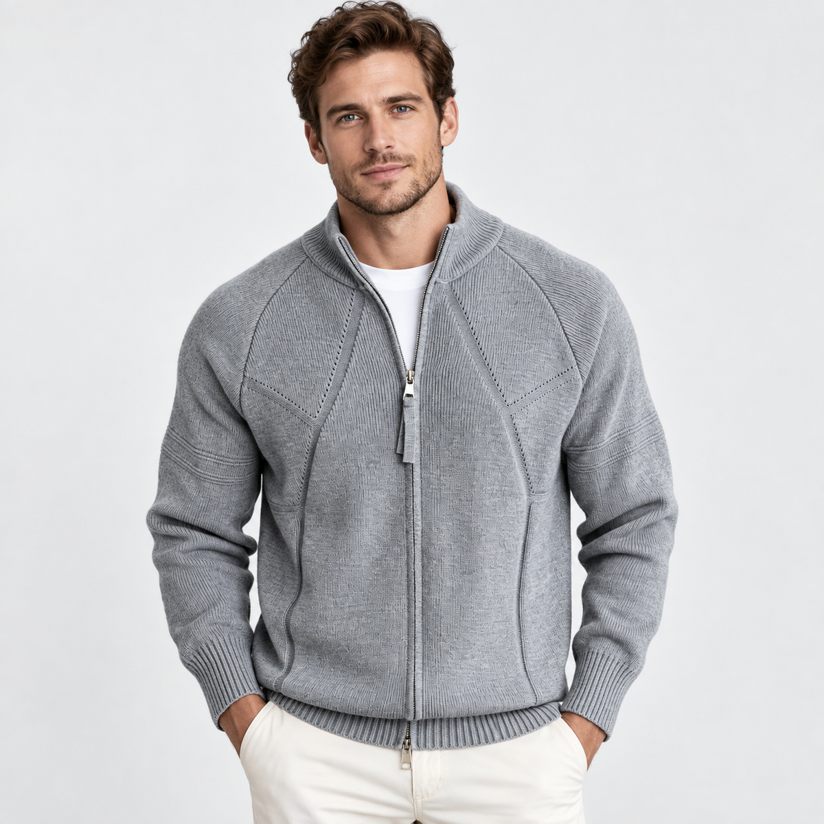 Montviro | Men’s Fleece Half Zip Pullover Sweatshirt Stretch Casual Top