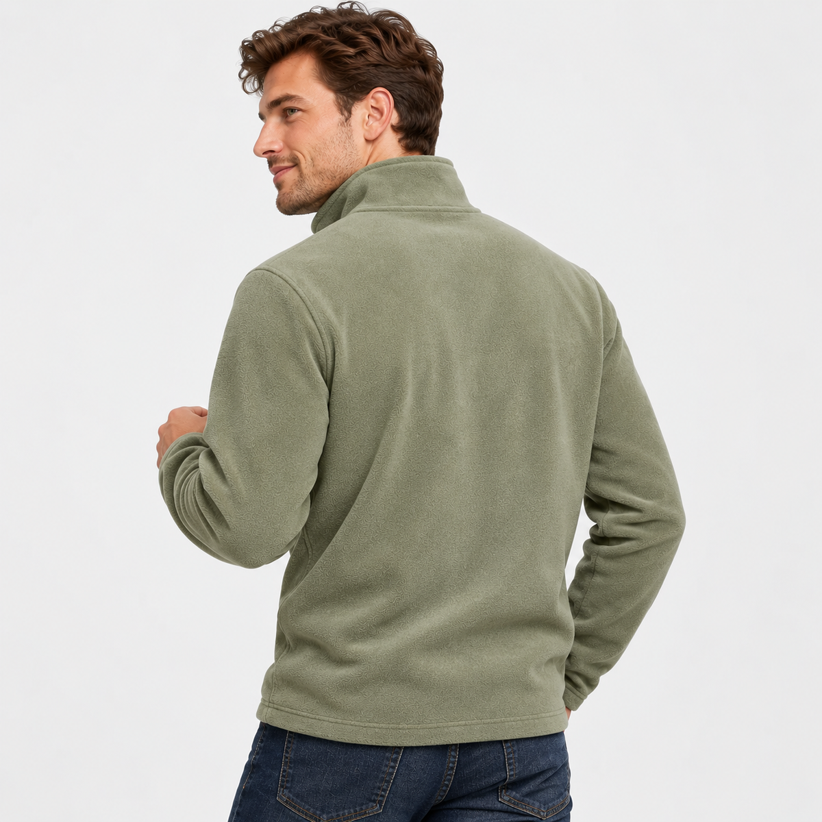 Montviro | Men's Half-Zip Pullover - Solid Color Sweatshirt