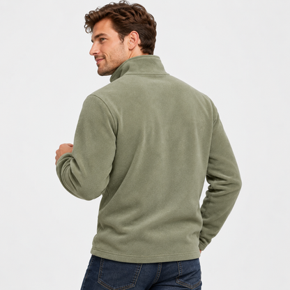 Montviro | Men's Half-Zip Pullover - Solid Color Sweatshirt
