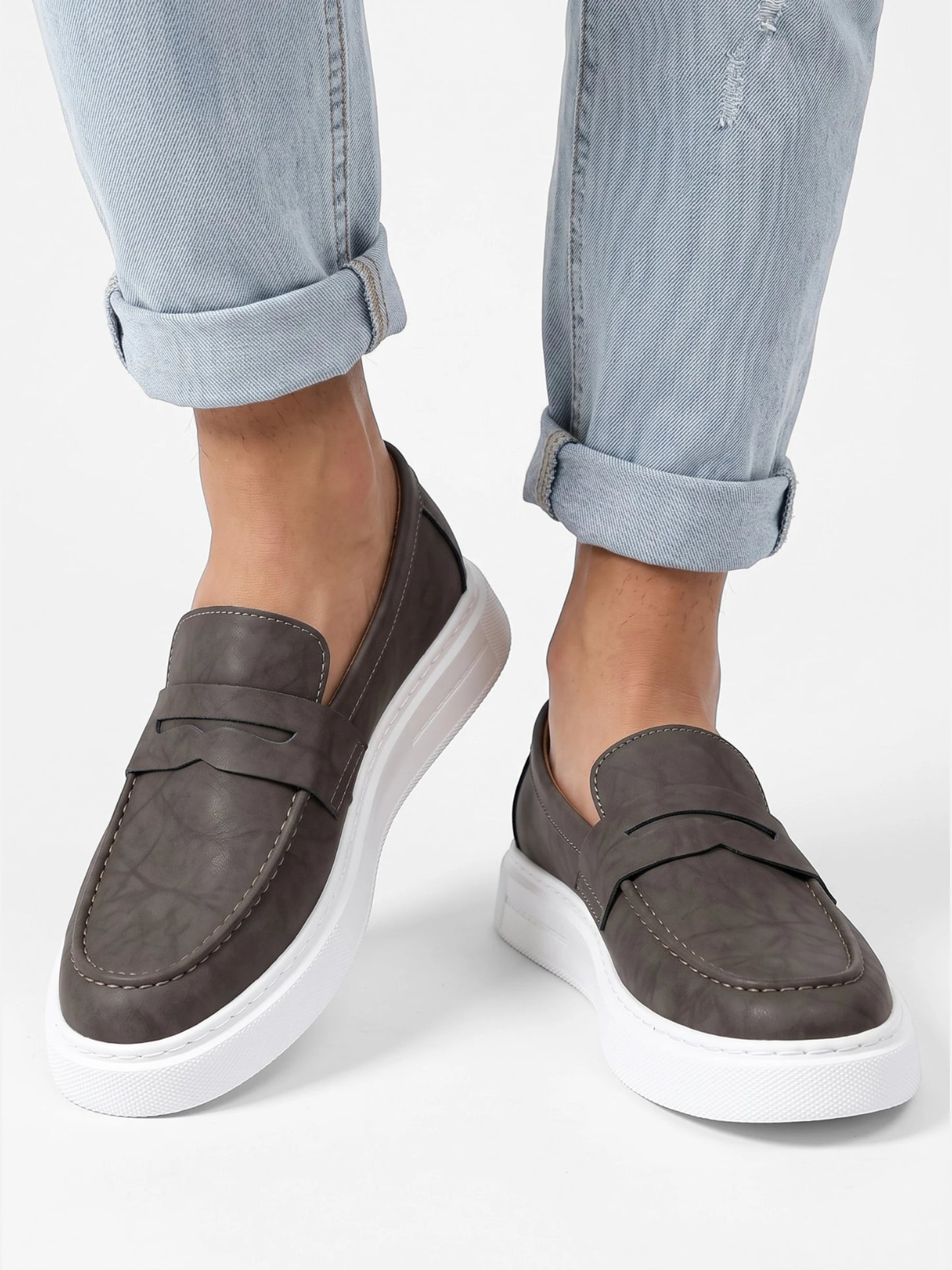 Montviro | Men’s Slip-On Loafers – Refined Faux Leather Comfort