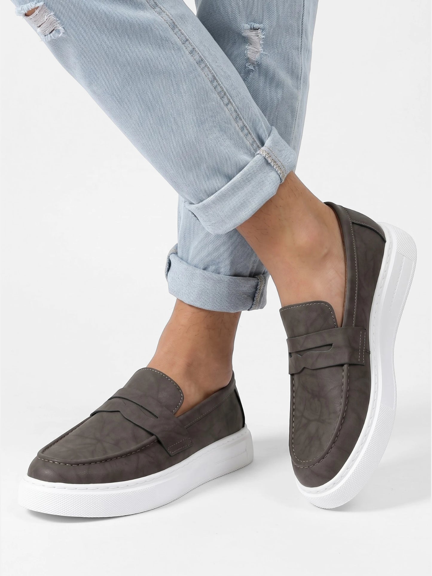Montviro | Men’s Slip-On Loafers – Refined Faux Leather Comfort