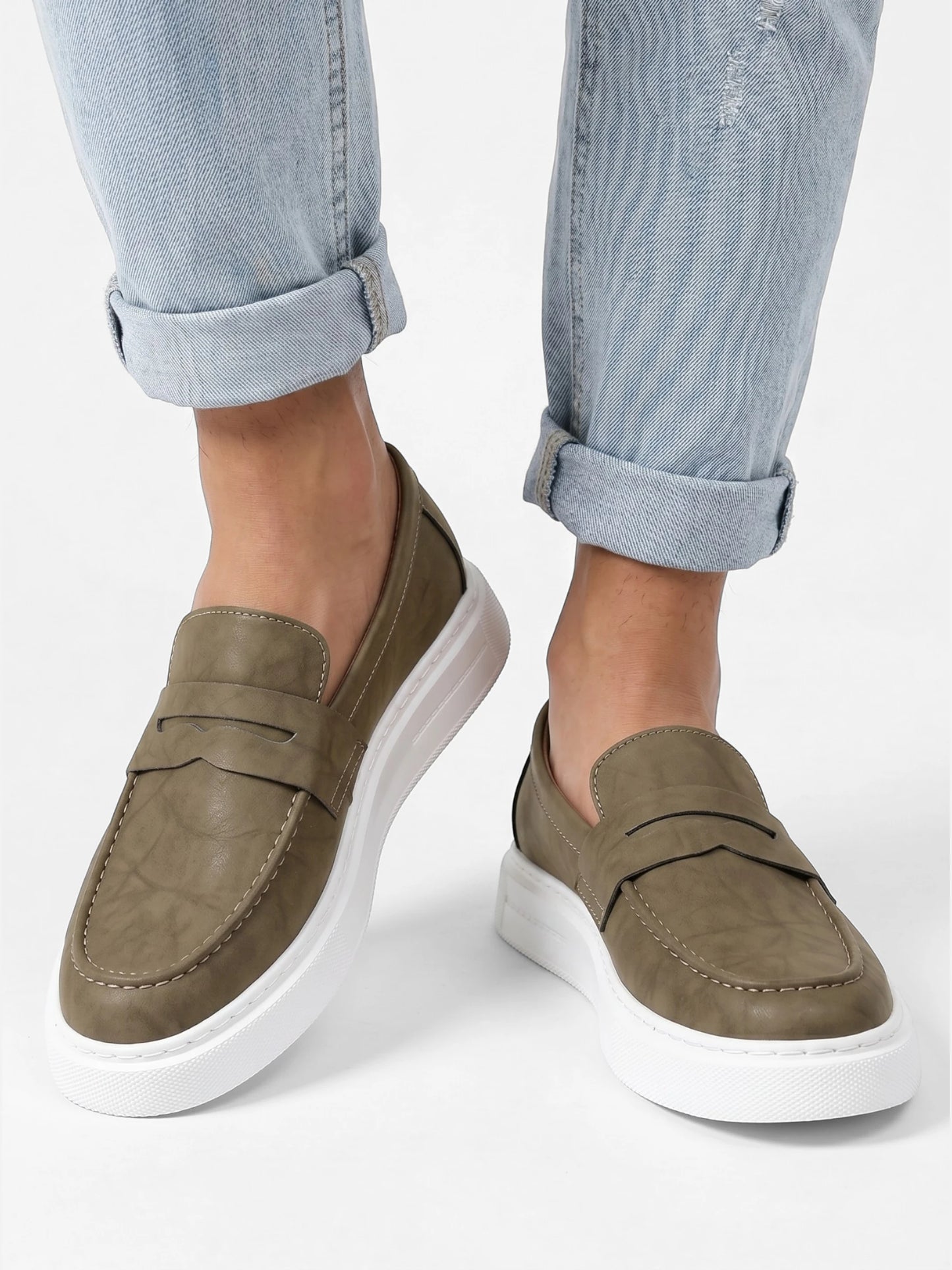 Montviro | Men’s Slip-On Loafers – Refined Faux Leather Comfort