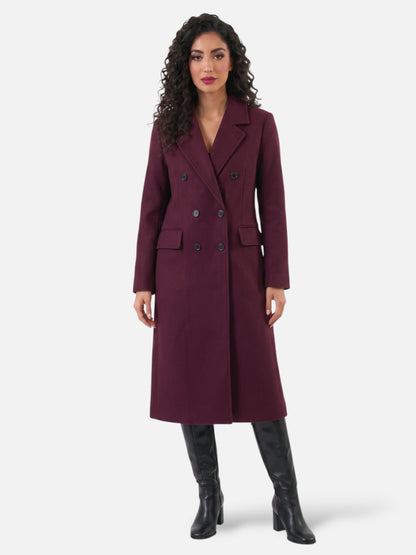 Montviro | Women’s Double-Breasted Lapel Coat – Classic Autumn Style
