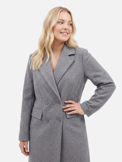 Montviro | Women’s Double-Breasted Lapel Coat – Classic Autumn Style