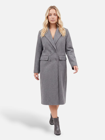 Montviro | Women’s Double-Breasted Lapel Coat – Classic Autumn Style