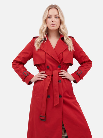 Montviro | Women’s Classic Belted Double-Breasted Trench Coat