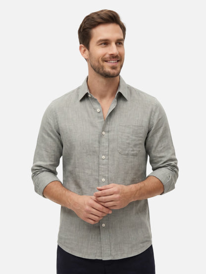 Montviro | Men’s Breathable Linen Shirt – Timeless Versatility
