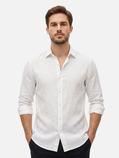 Montviro | Men’s Breathable Linen Shirt – Timeless Versatility