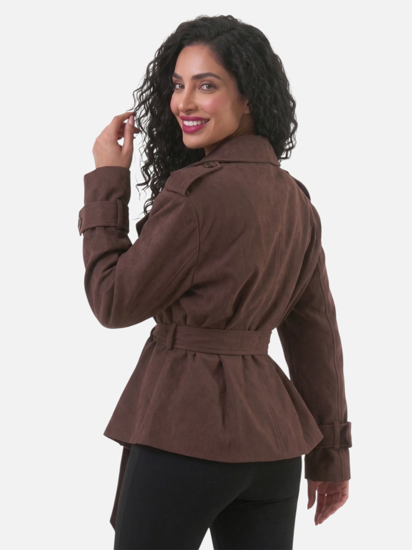 Montviro | Women’s Cropped Trench Coat – Contemporary Commuter Style