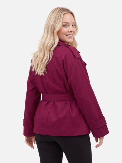 Montviro | Women’s Cropped Trench Coat – Contemporary Commuter Style