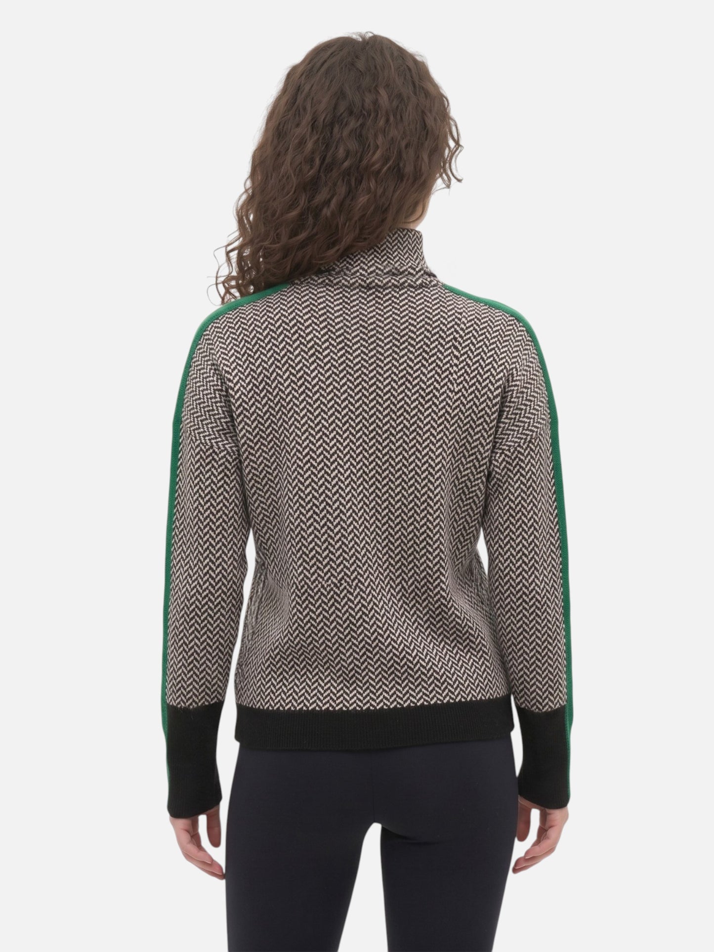 Montviro | Women’s High Neck Colour Block Knit Pullover