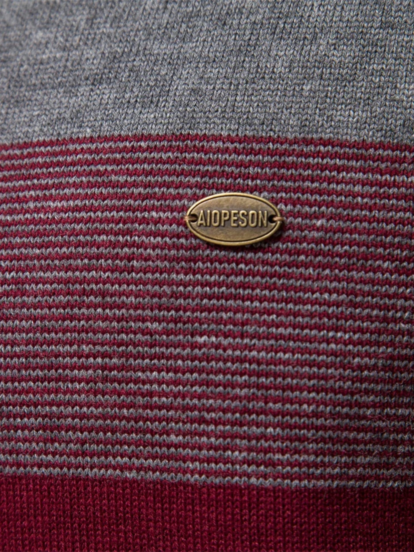 Montviro | Men's Cotton Blend Patchwork Zip Neck Jumper