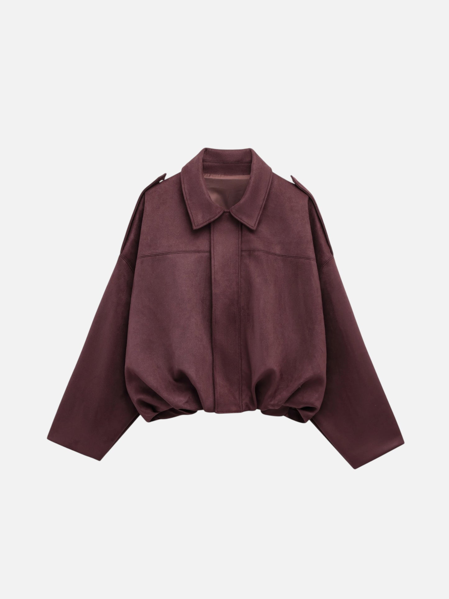 Montviro | Women’s Suede Feel Bomber Jacket – Vintage Casual Style