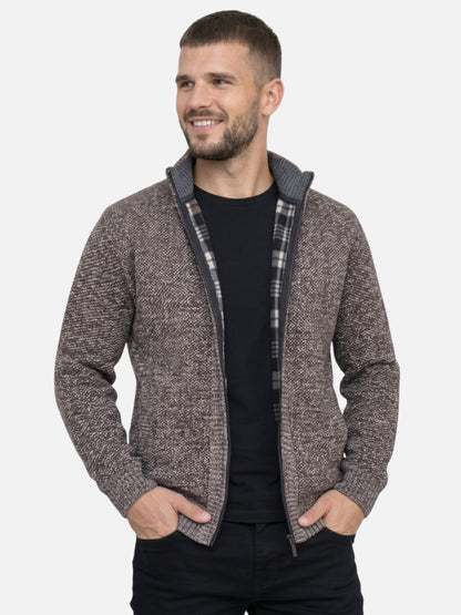 Montviro | Men's Fleece-Lined Zip Cardigan – Winter Comfort