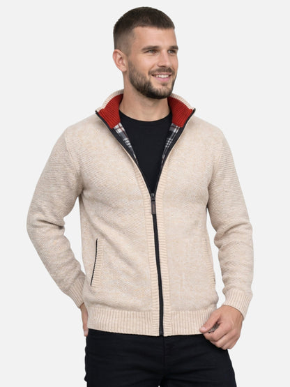 Montviro | Men's Fleece-Lined Zip Cardigan – Winter Comfort