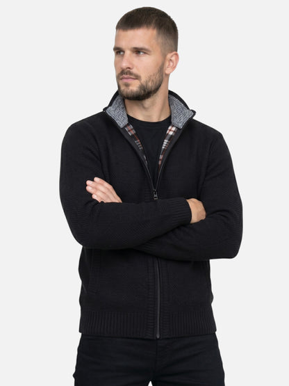 Montviro | Men's Fleece-Lined Zip Cardigan – Winter Comfort